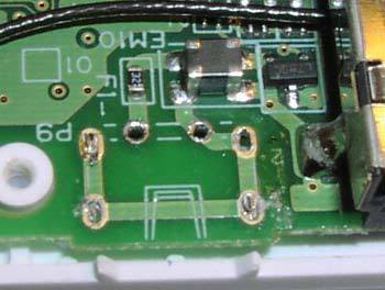 After removing the original charging connector.